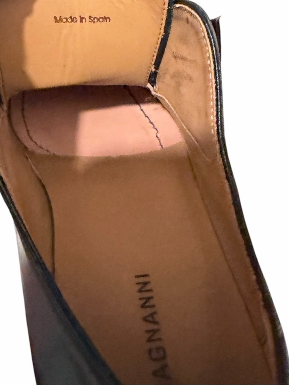 MAGNANNI ✘ Black Double Monk Strap Cap Toe Dress Shoes 7 Leather Spain - Picture 4 of 14